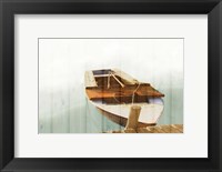 Framed Boat with Textured Wood Look II