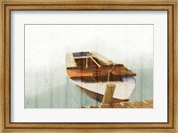 Framed Boat with Textured Wood Look II