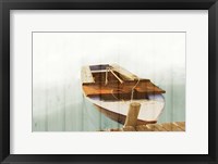 Framed Boat with Textured Wood Look II