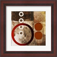 Framed Red Liberate Square I