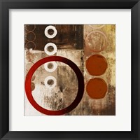 Red Liberate Square I Framed Print