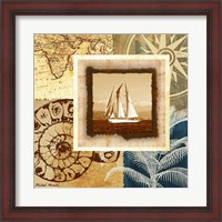 Framed Sailing the Seas I