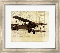 Framed 'Flight Plans I' border=