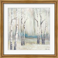 Framed Watercolor December Birch I