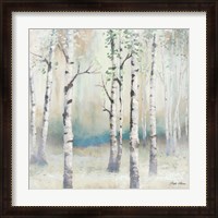 Framed Watercolor December Birch II