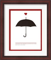 Framed Sharing an Umbrella