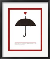 Framed Sharing an Umbrella