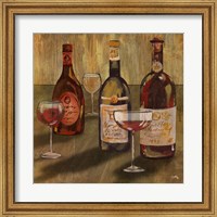 Framed Bottle of Wine II