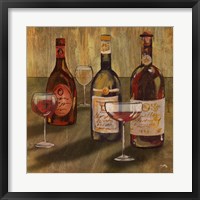 Framed Bottle of Wine II