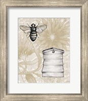 Framed 'Bee Hives II' border=