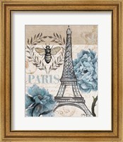 Framed 'Paris Bee I' border=