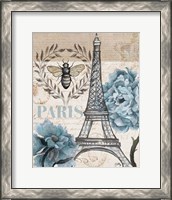 Framed 'Paris Bee I' border=