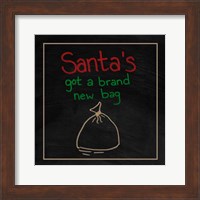 Framed Santa's Got a Brand New Bag