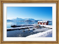 Framed Fishing Dock on the Fjord