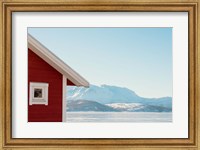 Framed Winter Cabin