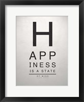 Framed Inspirational Eye Chart I