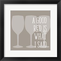 Framed Good Red