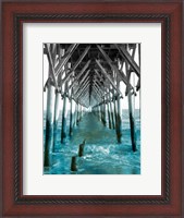 Framed Teal Dock I