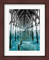 Framed Teal Dock I
