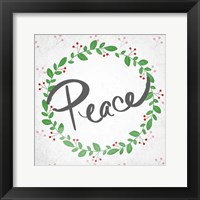 Framed Peace Wreath