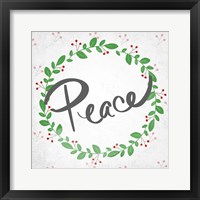 Framed Peace Wreath