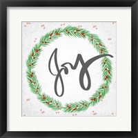 Framed Joy Wreath