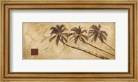 Framed Sepia Palms