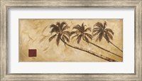 Framed Sepia Palms