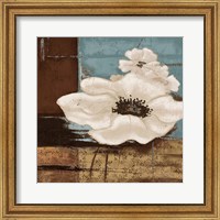 Framed White Poppies II