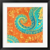 Framed 'Spring Paisley II' border=