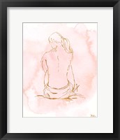 Nude on Pink II Framed Print