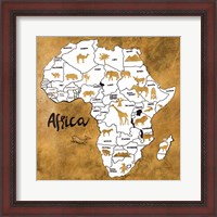 Framed Africa Map