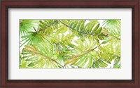 Framed New Green Scattered Palms
