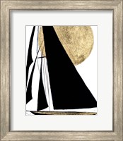 Framed Midnight Black Sailing