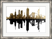 Framed Contemporary NY Gold