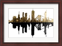 Framed Contemporary NY Gold