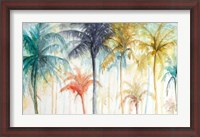 Framed Watercolor Summer Palms