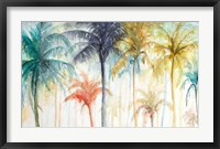 Framed Watercolor Summer Palms