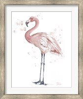Framed Flamingo Stand I
