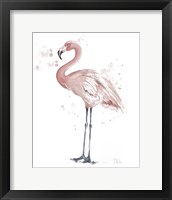 Framed 'Flamingo Stand I' border=