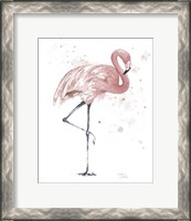 Framed 'Flamingo Stand II' border=