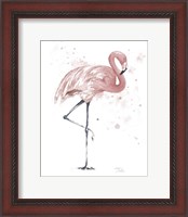 Framed Flamingo Stand II