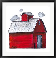 Framed Red Barn