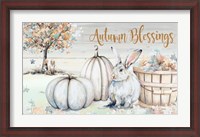 Framed Autumn Blessings Scene