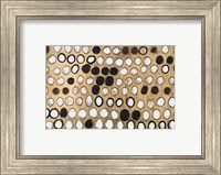 Framed African Circles with Gold
