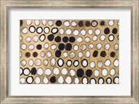 Framed African Circles with Gold