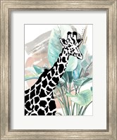 Framed Tropical Giraffe