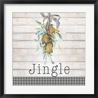 Jingle Bell Wreath Framed Print