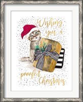 Framed Wishing You A Prrrfect Christmas
