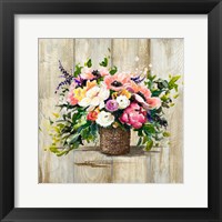 Framed Basket with Flowers